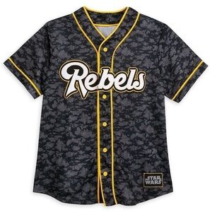 Rebels Logo Baseball Jersey for Adults